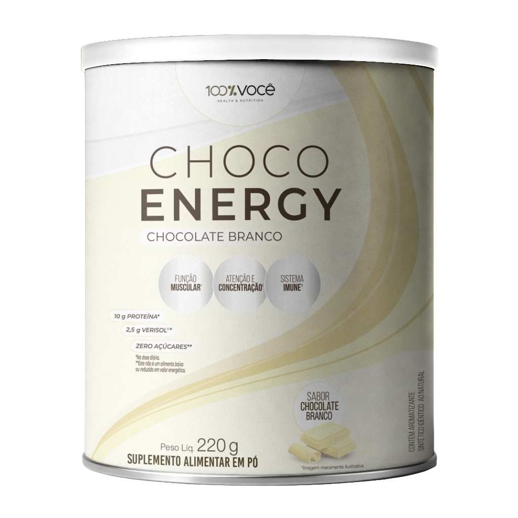 CHOCO ENERGY SABOR CHOCOLATE BRANCO 220G 1